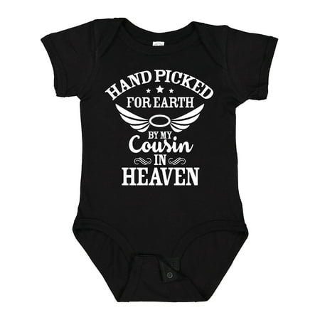 Inktastic Handpicked for Earth by My Cousin in Heaven with Angel Wings Gift Baby Boy or Baby Girl Bodysuit
Inktastic Handpicked for Earth by My Cousin in Heaven with Angel Wings Gift Baby Boy or Baby Girl Bodysuit