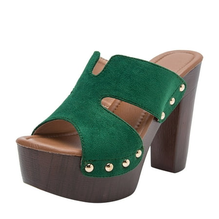 Cathalem Fashion Spring And Summer Women Sandals Thick Soled Heel Super High Heel Fish Mouth Breathable Comfortable And Green 39
Cathalem Fashion Spring And Summer Women Sandals Thick Soled Heel Super High Heel Fish Mouth Breathable Comfortable And Green 39