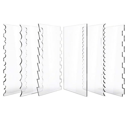 Tinksky 6Pcs Odontoid Cake Scraper Acrylic Cake Cutter Kitchen Baking Supply Transparent
Tinksky 6Pcs Odontoid Cake Scraper Acrylic Cake Cutter Kitchen Baking Supply Transparent