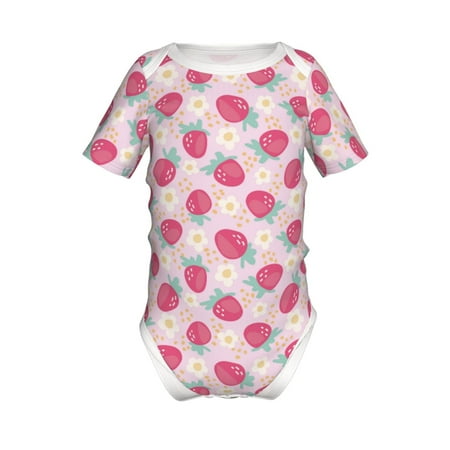 Adobk Floral Strawberr Print Baby Climbing Clothes Jumpsuit Rompers Classic Rompers Child Short sleeve Bodysuits-6 Months
Adobk Floral Strawberr Print Baby Climbing Clothes Jumpsuit Rompers Classic Rompers Child Short sleeve Bodysuits-6 Months