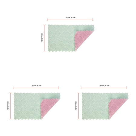 3Pcs 2-sides Thicken Kitchen Cloth Soft Coral velvet Washing Rag Non-stick Oil Absorbent Towel
3Pcs 2-sides Thicken Kitchen Cloth Soft Coral velvet Washing Rag Non-stick Oil Absorbent Towel