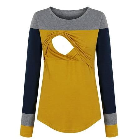 Staron Women Maternity Nursing Clothes Long Sleeve Patchwork Breastfeeding Blouse Tops
Staron Women Maternity Nursing Clothes Long Sleeve Patchwork Breastfeeding Blouse Tops