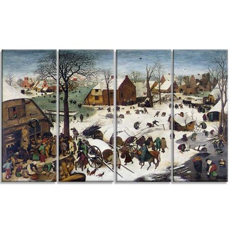 DESIGN ART 'Pieter Bruegel - The Numbering at Bethlehem' Canvas Art Print