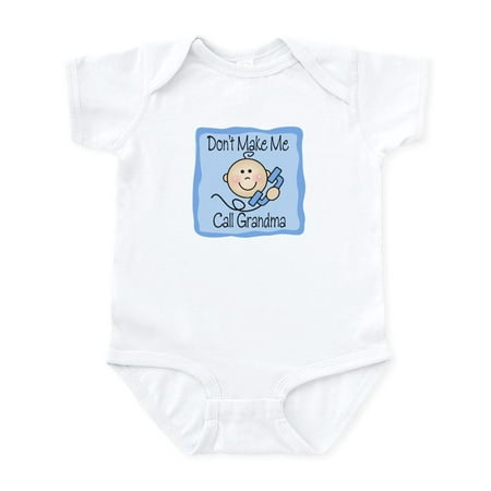 

CafePress - Don t Make Me Call Grandma Boy Baby/Toddler Bodysu - Baby Light Bodysuit Size Newborn - 24 Months