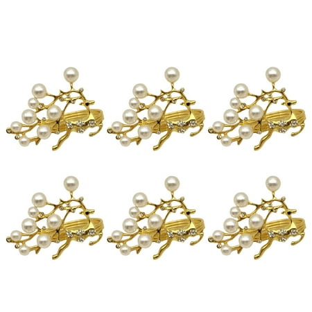 HOMEMAXS 6pcs Golden Elk Design Napkin Rings Pearl Napkin Buckles Alloy Napkin Holders Christmas Dinning Table Setting Decoration for Christmas Party Table
HOMEMAXS 6pcs Golden Elk Design Napkin Rings Pearl Napkin Buckles Alloy Napkin Holders Christmas Dinning Table Setting Decoration for Christmas Party Table