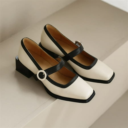 Square Head Shallow Mouth Thick with Colorful Shoes French Retro Single Shoes Small Leather Shoes Female 3cm (Color : D Size : 37)
Square Head Shallow Mouth Thick with Colorful Shoes French Retro Single Shoes Small Leather Shoes Female 3cm (Color : D Size : 37)