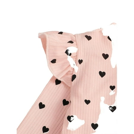Cute Heart Print Round Neck Long Sleeve Multicolor Toddler Girls Two-piece Outfits (Girl s)
Cute Heart Print Round Neck Long Sleeve Multicolor Toddler Girls Two-piece Outfits (Girl s)