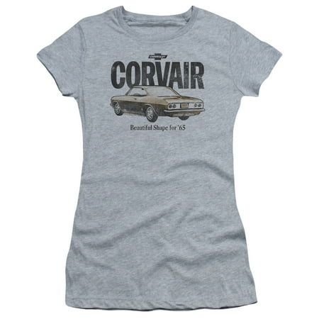 Chevrolet - Retro Corvair - Juniors Teen Girls Cap Sleeve Shirt - X-Large