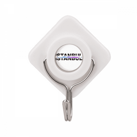 City Radio Istanbul Building Adhesive Wall Hooks Hanging Self Sticky