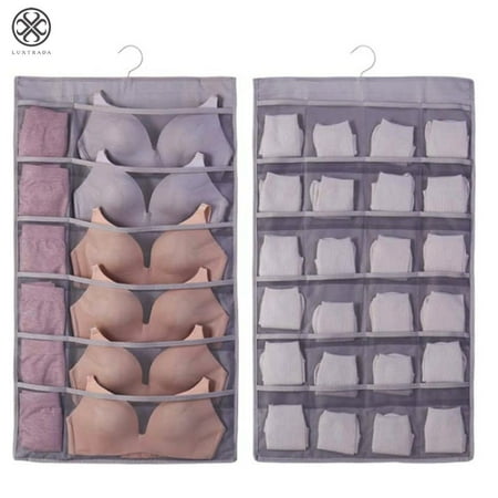 Luxtrada Hanging Closet Organizer with Pockets Bra Storage Dual-Sided Wall Shelf Sock Organizer Holder for Shoe Underwear Jewelry Storage Bags
Luxtrada Hanging Closet Organizer with Pockets Bra Storage Dual-Sided Wall Shelf Sock Organizer Holder for Shoe Underwear Jewelry Storage Bags