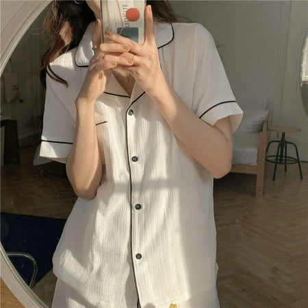 CoCopeaunt Cotton Sleepwear Korean Pajamas Women Pijama Female Bedroom Set Woman 2 Pieces Loungewear Brief Suits with Shorts Pyjamas
CoCopeaunt Cotton Sleepwear Korean Pajamas Women Pijama Female Bedroom Set Woman 2 Pieces Loungewear Brief Suits with Shorts Pyjamas