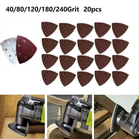 YEDYLY Fits for oscillating tool Sandpaper Triangle 40/80/120/180/240Grit Mat Durable
YEDYLY Fits for oscillating tool Sandpaper Triangle 40/80/120/180/240Grit Mat Durable