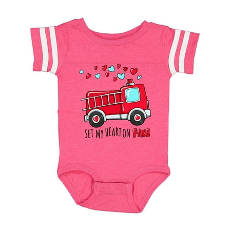 Inktastic Set My Heart on Fire Valentine Fire Truck with Hearts Gift Baby Boy or Baby Girl Bodysuit
Inktastic Set My Heart on Fire Valentine Fire Truck with Hearts Gift Baby Boy or Baby Girl Bodysuit
