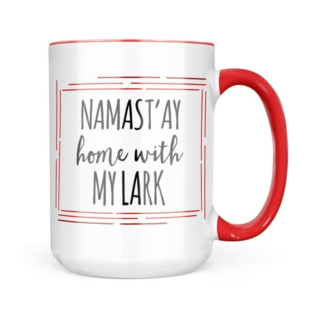 Neonblond Namast ay Home With My Lark Simple Sayings Mug gift for Coffee Tea lovers
Neonblond Namast ay Home With My Lark Simple Sayings Mug gift for Coffee Tea lovers