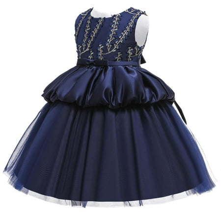 Fesfesfes Toddler Girls Dress Solid Color Leaf Embroidery Net Yarn Bowknot Birthday Party Flowers Gown Kids Dresses
Fesfesfes Toddler Girls Dress Solid Color Leaf Embroidery Net Yarn Bowknot Birthday Party Flowers Gown Kids Dresses