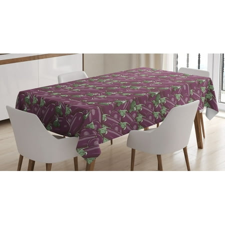 Eggplant Tablecloth Retro Inspired Stacks of Delicious Eggplants Product of Nature Ingredient Cusine Food Rectangular Table Cover for Dining Room Kitchen 60 X 90 Inches Purple by Ambesonne
Eggplant Tablecloth Retro Inspired Stacks of Delicious Eggplants Product of Nature Ingredient Cusine Food Rectangular Table Cover for Dining Room Kitchen 60 X 90 Inches Purple by Ambesonne
