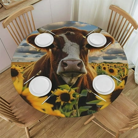 Sunflowers Round Tablecloth Stain Resistant and for Dining Wedding Parties 100% Polyester Fiber 54-58
Sunflowers Round Tablecloth Stain Resistant and for Dining Wedding Parties 100% Polyester Fiber 54-58