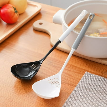Cooking Spoon Temperature Resistance Drainage Nozzle with Leakage-Holes Long Handle Hangable Spoon Strainer for Canteen
Cooking Spoon Temperature Resistance Drainage Nozzle with Leakage-Holes Long Handle Hangable Spoon Strainer for Canteen