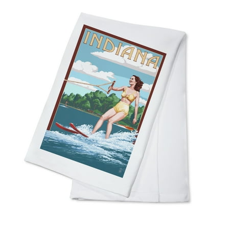 Indiana Water Skier and Lake (100% Cotton Tea Towel Decorative Hand Towel Kitchen and Home)
Indiana Water Skier and Lake (100% Cotton Tea Towel Decorative Hand Towel Kitchen and Home)