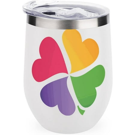 Lucky Clover Stainless Steel Wine Tumbler Travel Mug Insulated with Lid Cup for Men Women 12oz
Lucky Clover Stainless Steel Wine Tumbler Travel Mug Insulated with Lid Cup for Men Women 12oz
