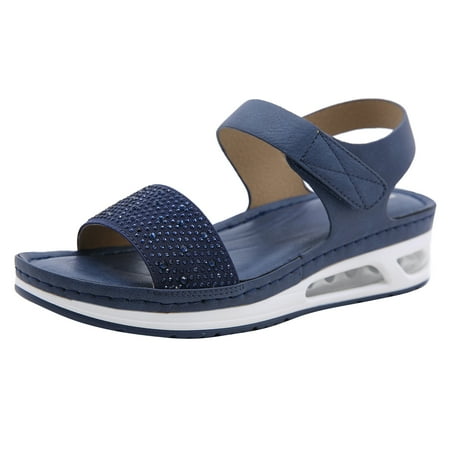 Tagold Summer Women s Sandals Savings Clearance 2022! Summer Sandals For Women Flat Slip On Sandals Roman Shoes Open Toe Casual Sandals Blue 9.5
Tagold Summer Women s Sandals Savings Clearance 2022! Summer Sandals For Women Flat Slip On Sandals Roman Shoes Open Toe Casual Sandals Blue 9.5