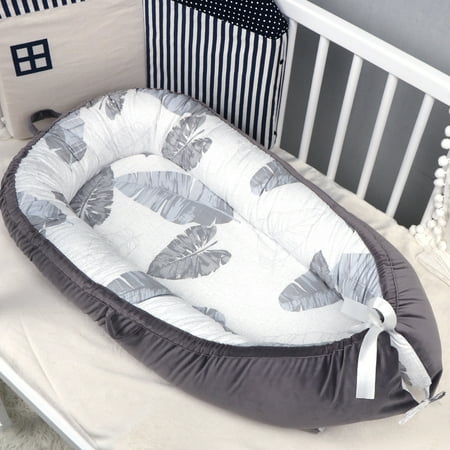 Rinder Baby Lounger - Ultra Soft 100% Cotton & Breathable Fiberfill Newborn Lounger Portable Adjustable Infant Floor Seat for Travel Newborn Must Have Baby Essentials (Leaves)
Rinder Baby Lounger - Ultra Soft 100% Cotton & Breathable Fiberfill Newborn Lounger Portable Adjustable Infant Floor Seat for Travel Newborn Must Have Baby Essentials (Leaves)