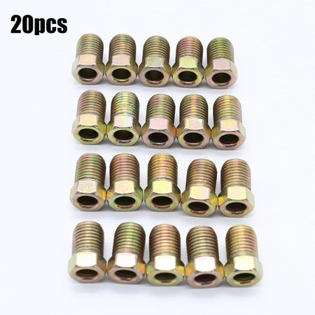 Leke 20 Pieces 3/8-24 Inverted Flare Tube Nuts Fits for 3/16 inch Tube Brake Line
Leke 20 Pieces 3/8-24 Inverted Flare Tube Nuts Fits for 3/16 inch Tube Brake Line