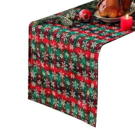 Snowflake Plaid Table Runner Placemat Wedding Dining Table Cloth Christmas Table Runner Hoilday Party Table Decoration
Snowflake Plaid Table Runner Placemat Wedding Dining Table Cloth Christmas Table Runner Hoilday Party Table Decoration
