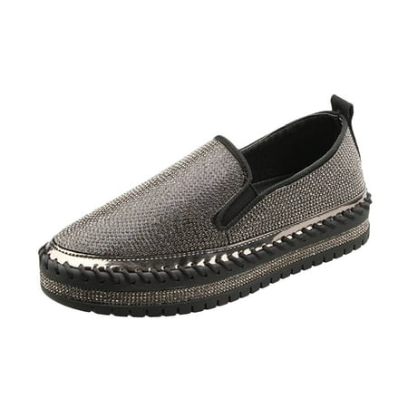YODETEY Women s Flats Shoes Clearance Fashion Rhinestone Sole Single One-footed Casual Shoes Black
YODETEY Women s Flats Shoes Clearance Fashion Rhinestone Sole Single One-footed Casual Shoes Black