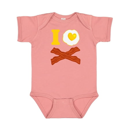 Inktastic I Love Bacon And Eggs Gift Baby Boy or Baby Girl Bodysuit