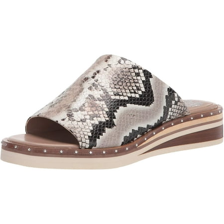 Vince Camuto Womens Meralda Wedge Slide Sandal 7 Taupe