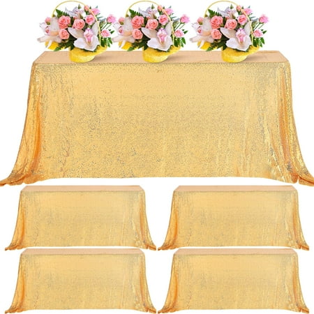 4 Pack 60 x 102 Inch Sequin Tablecloth Seamless Drape Table Cloth Fabric Rectangular Glitter Table C
4 Pack 60 x 102 Inch Sequin Tablecloth Seamless Drape Table Cloth Fabric Rectangular Glitter Table C