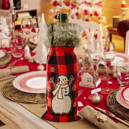 Kitchen Organization New Christmas Bottle Set Christmas Decoration Supplies Red Champagne Bottle Bag Table Decoration Household Supplies Home&Kitchen
Kitchen Organization New Christmas Bottle Set Christmas Decoration Supplies Red Champagne Bottle Bag Table Decoration Household Supplies Home&Kitchen