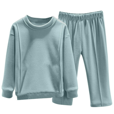 Maean Unisex Girls Boys Pajamas Set Fall and Winter Solid Color Velvet Thickened Padded Warm Long Sleeve Home Wear
Maean Unisex Girls Boys Pajamas Set Fall and Winter Solid Color Velvet Thickened Padded Warm Long Sleeve Home Wear