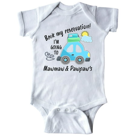 Inktastic Book my Reservation! I m Going To Mawmaw and Pawpaw s Gift Baby Boy or Baby Girl Bodysuit
Inktastic Book my Reservation! I m Going To Mawmaw and Pawpaw s Gift Baby Boy or Baby Girl Bodysuit