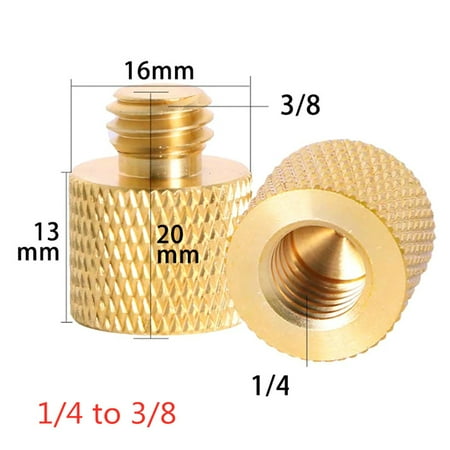 Copper 1/4 Female to 3/8 Male Tripod Thread 1/4 Male to 3/8 Female Reducer Adapter Mount Screw for Photofraphy Light
Copper 1/4 Female to 3/8 Male Tripod Thread 1/4 Male to 3/8 Female Reducer Adapter Mount Screw for Photofraphy Light