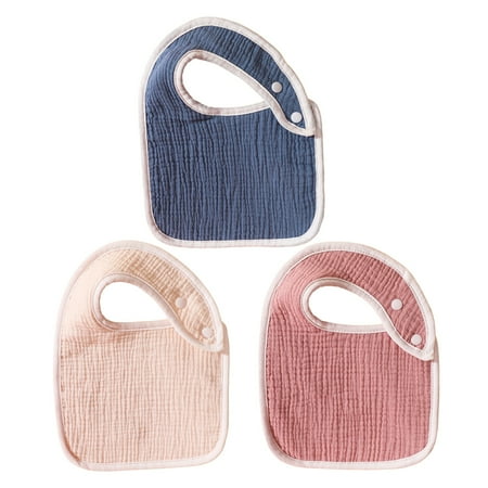 Bibs for Boys & Girls 3-Pack Baby Bibs Cotton Adjustable Snaps Solid color bib saliva towel
Bibs for Boys & Girls 3-Pack Baby Bibs Cotton Adjustable Snaps Solid color bib saliva towel