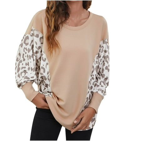 Ziloco Fashion Women s Casual Long Sleeve Leopard Printed O-Neck Patchwork Ladies Tops Sweatshirts corset tops boho tops for women Brown XL
Ziloco Fashion Women s Casual Long Sleeve Leopard Printed O-Neck Patchwork Ladies Tops Sweatshirts corset tops boho tops for women Brown XL