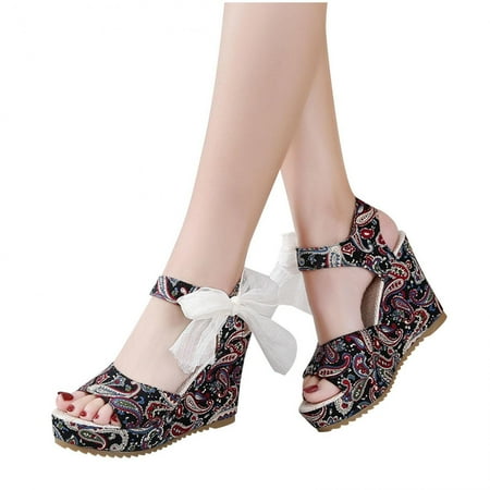 Deals of the Day Bidobibo Womens Sandals Fish Mouth Wedges Sandals Wedge Heel Lace Up High Heels Luxury Shoes Summer Casual Platform Sandals
Deals of the Day Bidobibo Womens Sandals Fish Mouth Wedges Sandals Wedge Heel Lace Up High Heels Luxury Shoes Summer Casual Platform Sandals