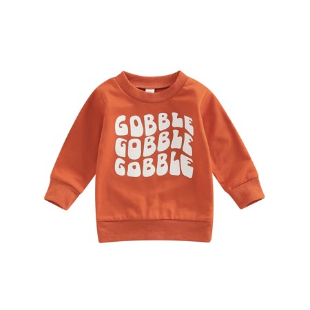 Newborn Baby Boy Girl Thanksgiving Clothes Gobble Letter Long Sleeve Crewneck Sweatshirt Kids Fall Winter Outfit
Newborn Baby Boy Girl Thanksgiving Clothes Gobble Letter Long Sleeve Crewneck Sweatshirt Kids Fall Winter Outfit