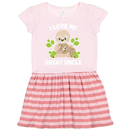Inktastic Cute Sloth I Love My Great Uncle with Green Leaves Gift Toddler Girl Dress
Inktastic Cute Sloth I Love My Great Uncle with Green Leaves Gift Toddler Girl Dress