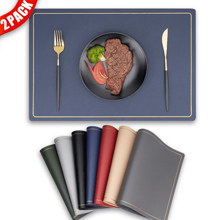 Placemats Placemats for Dining Table Set of 2 Vinyl Placemats,Faux Leather Placemats,Heat Resistant Mat 100% Leak-Proof and Stain-Proof Washable,Dining Table Decor
Placemats Placemats for Dining Table Set of 2 Vinyl Placemats,Faux Leather Placemats,Heat Resistant Mat 100% Leak-Proof and Stain-Proof Washable,Dining Table Decor
