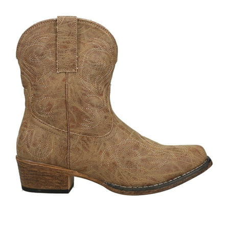 Roper Womens Riley Shorty Snip Toe Casual Boots Ankle Low Heel 1-2