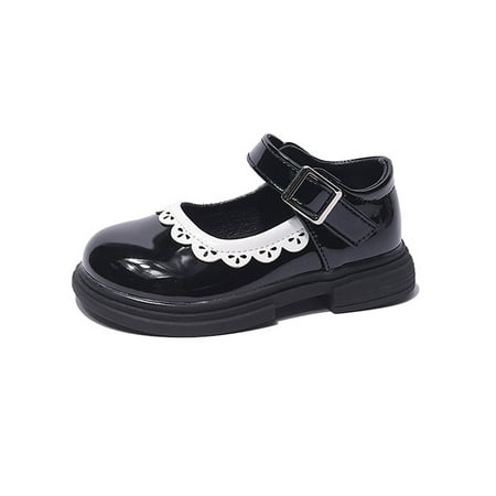 Lacyhop Kids Dress Shoes Comfort Flats Ankle Strap Mary Jane Sandals Wedding Anti-Slip Leather Shoe Casual Princess Black 10C
Lacyhop Kids Dress Shoes Comfort Flats Ankle Strap Mary Jane Sandals Wedding Anti-Slip Leather Shoe Casual Princess Black 10C