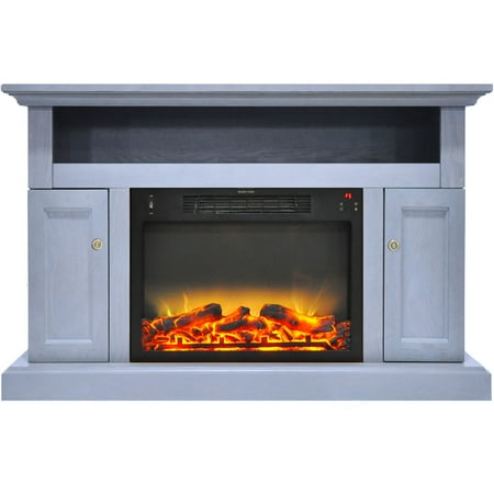 Hanover Kingsford Electric Fireplace with Multi-color LED Log Insert and 47 In. Entertainment Stand in Slate Blue
Hanover Kingsford Electric Fireplace with Multi-color LED Log Insert and 47 In. Entertainment Stand in Slate Blue