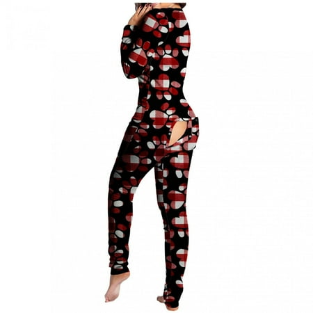 Deals of the Day Tarmeek Women s Sexy Deep V Neck Button-Down Butt Flap Pajamas Printed Long Onesies Pajamas Stretch Long Sleeve One Piece Sleepwear Sexy Bodycon Bodysuit Jumpsuit Rompers
Deals of the Day Tarmeek Women s Sexy Deep V Neck Button-Down Butt Flap Pajamas Printed Long Onesies Pajamas Stretch Long Sleeve One Piece Sleepwear Sexy Bodycon Bodysuit Jumpsuit Rompers