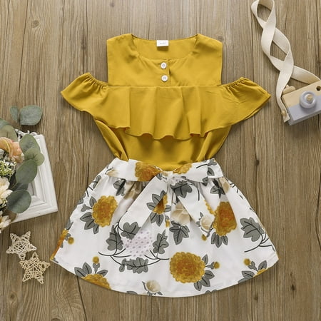 Leutsin Toddler Kids Baby Girls Floral Ruffled Sleeveless Bowknot Dress Outfits Sets
Leutsin Toddler Kids Baby Girls Floral Ruffled Sleeveless Bowknot Dress Outfits Sets