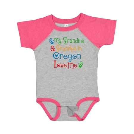 Inktastic Oregon My Grandma and Grandpa Love Me Gift Baby Boy or Baby Girl Bodysuit
Inktastic Oregon My Grandma and Grandpa Love Me Gift Baby Boy or Baby Girl Bodysuit