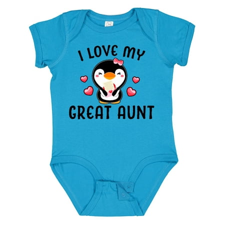 Inktastic I Love My Great Aunt with Cute Penguin and Hearts Gift Baby Girl Bodysuit
Inktastic I Love My Great Aunt with Cute Penguin and Hearts Gift Baby Girl Bodysuit