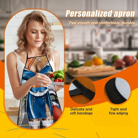 

Wepro 1pc Adult Household KitchenApron Fun Printing Household Cleaning Apron Er Otic Role Play
